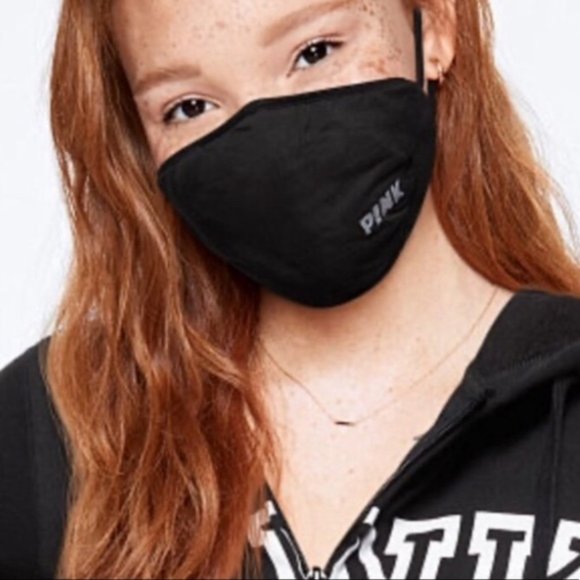 PINK Victoria’s secret face mask new Black - Picture 2 of 7